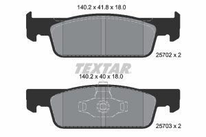 Set placute frana TEXTAR 2570201