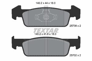 Set placute frana TEXTAR 2573801