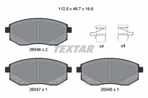 Set placute frana TEXTAR 2654601