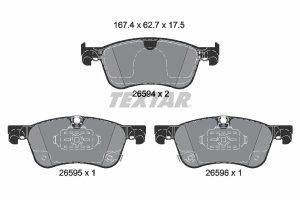 Set placute frana TEXTAR 2659401
