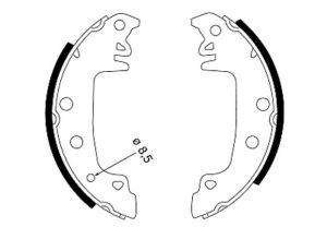 Set saboti frana TEXTAR 91029200