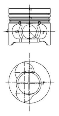 Piston KOLBENSCHMIDT 40465610