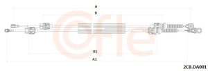 Cablu transmisie manuala COFLE 92.2CB.DA001 DACIA DUSTER AUTOUTILITARA/SUV 1,598 cmc (H4M 738, H4M 730) benzina 115 COFLE 92.2CB.DA001