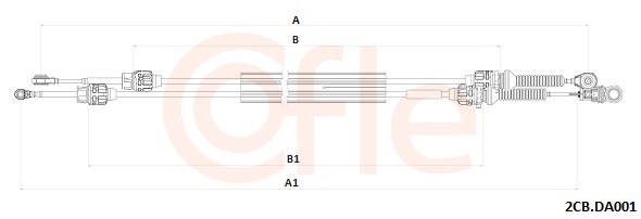 Cablu transmisie manuala COFLE 92.2CB.DA001 DACIA DUSTER (HM_) 1,461 cmc (K9K 878, K9K 874) diesel 116 COFLE 92.2CB.DA001