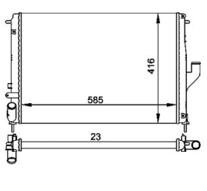 Radiator racire motor E-KRAFT 1924001198