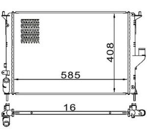 Radiator racire motor E-KRAFT 1924001199