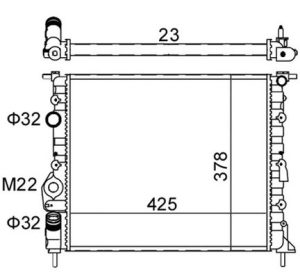 Radiator racire motor E-KRAFT 1924001201