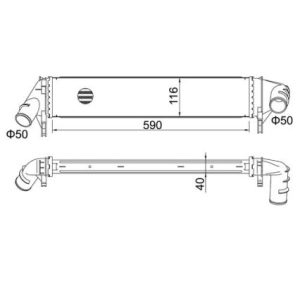 Intercooler compresor E-KRAFT 1924004099