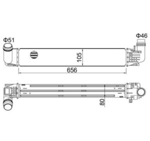 Intercooler compresor E-KRAFT 1924004100