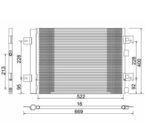 Condensator climatizare E-KRAFT 1924005096 DACIA LOGAN (LS_) 1,461 cmc (K9K 790) diesel 65 E-KRAFT 1924005096