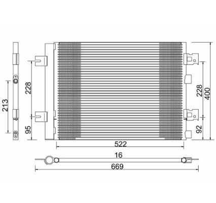 Condensator climatizare E-KRAFT 1924005096 DACIA SANDERO 1,598 cmc (K7M 818) Benzina/Autogaz (GPL) 84 E-KRAFT 1924005096