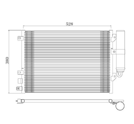 Condensator climatizare E-KRAFT 1924005098 DACIA LOGAN (LS_) 1,390 cmc (K7J 714, K7J 710) benzina 75 E-KRAFT 1924005098