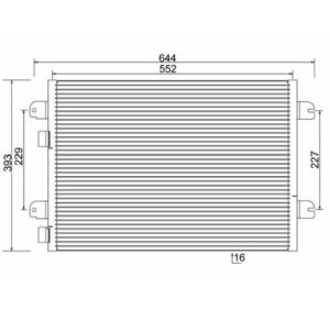 Condensator climatizare E-KRAFT 1924005099 DACIA LOGAN (LS_) 1,461 cmc (K9K 790) diesel 65 E-KRAFT 1924005099
