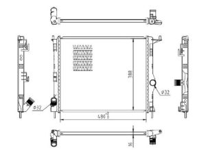 Radiator racire motor MTR 13054357