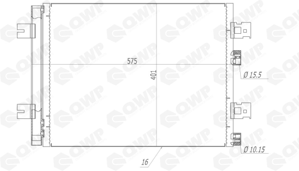 Condensator climatizare QWP WAC123 DACIA DUSTER (HM_) 999 cmc (H4D 450, H4D 480, H4D 460) Benzina/Autogaz (GPL) 101 QWP WAC123