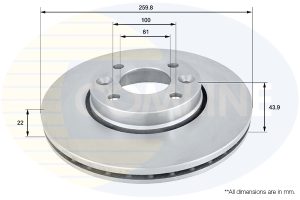 Disc frana COMLINE ADC0266V