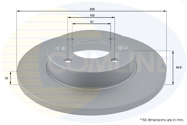 Disc frana COMLINE ADC1503 DACIA LOGAN (LS_) 1,461 cmc (K9K 892) diesel 75 COMLINE ADC1503