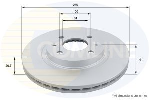 Disc frana COMLINE ADC1507V DACIA LOGAN (LS_) 999 cmc (D4D 760) Benzina/Etanol 76 COMLINE ADC1507V