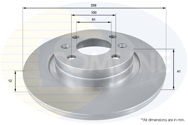 Disc frana COMLINE ADC2709 DACIA LOGAN II 1,149 cmc (D4F 732) benzina 75 COMLINE ADC2709
