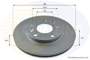 Disc frana COMLINE ADC2730V DACIA DUSTER (HM_) 999 cmc (H4D 480, H4D 470) Benzina/Autogaz (GPL) 91 COMLINE ADC2730V