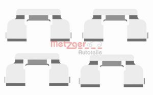 Set accesorii placute frana METZGER 109-1698