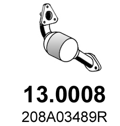 Catalizator ASSO 13.0008 DACIA DOKKER microbus (KE_) 1,197 cmc (H5F 402, H5F 408) benzina 115 ASSO 13.0008