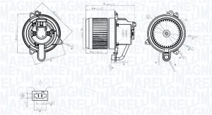 Ventilator habitaclu MAGNETI MARELLI 069412783010