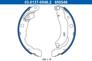 Set saboti frana ATE 03.0137-0546.2