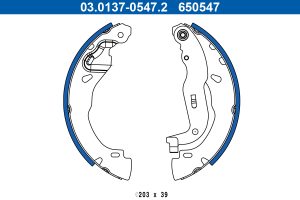 Set saboti frana ATE 03.0137-0547.2