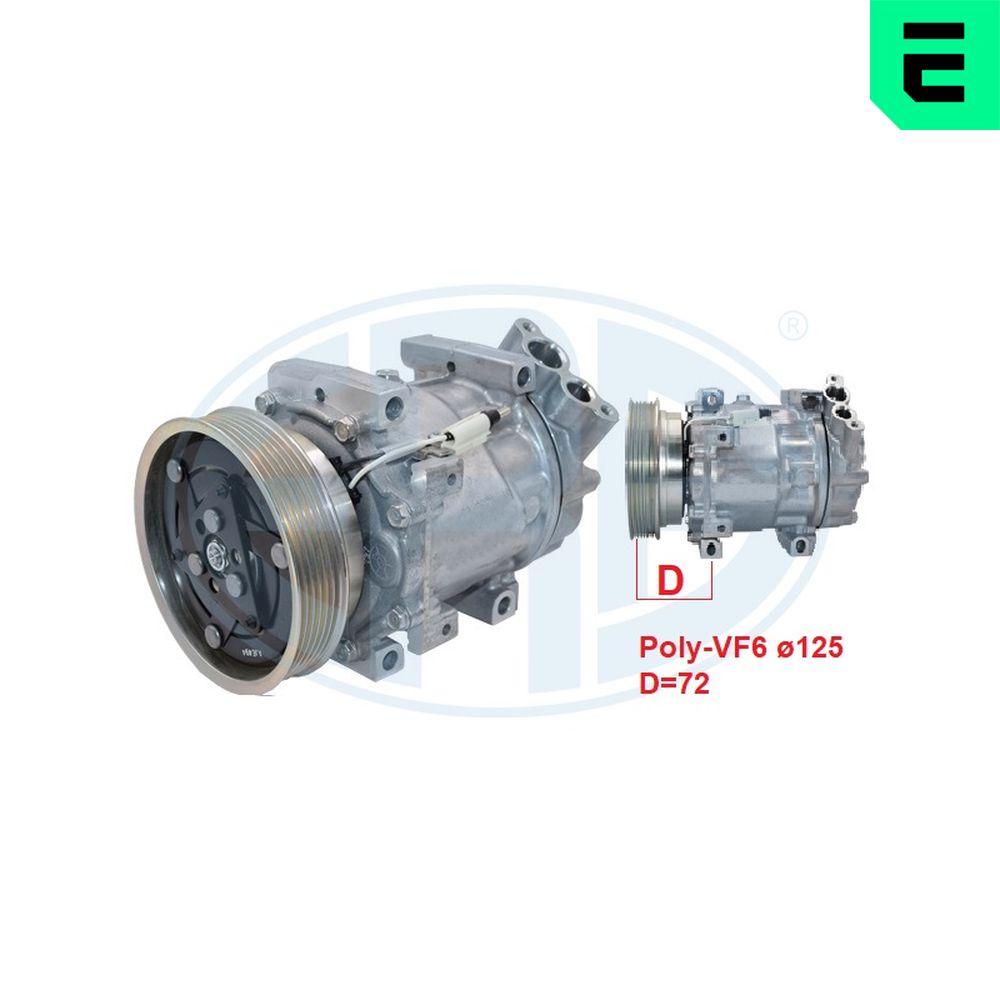 Compresor climatizare ERA 670187 DACIA LOGAN (LS_) 1,461 cmc (K9K 792) diesel 68 ERA 670187