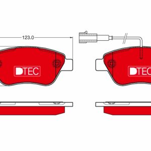 Placute frana FIAT FIORINO Autoutilitara/limuzina spatioasa (225_) 1.3 D Multijet (225BXD1A, 225BXB1A, 225BXB11) diesel 75 cai TRW GDB1654DTE