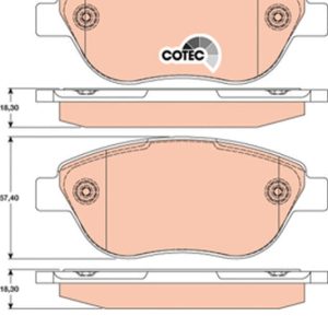 Placute frana FIAT 500 C (312_) 0.9 (312AG1A) benzina 86 cai TRW GDB1750
