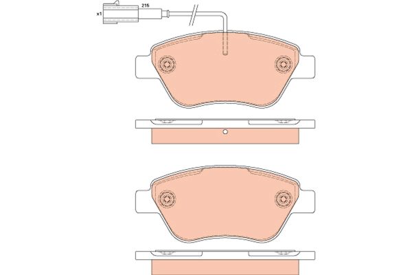 Placute frana FIAT PANDA (169_) 1.3 D Multijet 4x4 (169.AXC2A) diesel 70 cai TRW GDB1879