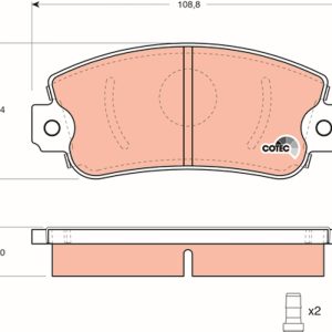Placute frana FIAT PANDA Caseta/ Hatchback (141_) 1.1 4x4 benzina 54 cai TRW GDB297