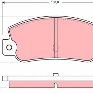Placute frana FIAT CROMA (154_) 2500 TD (154.LL, 154.PL) diesel 115 cai TRW GDB360