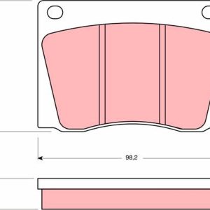 Placute frana FIAT 1500-2300 (118_) 1500 L benzina 75 cai TRW GDB531