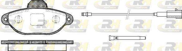 Placute frana FIAT FIORINO Autoutilitara/limuzina spatioasa (225_) 1.3 D Multijet (225BXD1A, 225BXB1A, 225BXB11) diesel 75 cai ROADHOUSE 2414.21