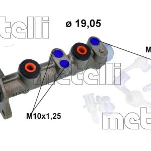 Pompa centrala frana FIAT FIORINO (127_) 1050 benzina 50 cai METELLI 05-0006K