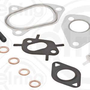 Set montaj turbocompresor FIAT QUBO (225_) 1.3 D Multijet (225CXB1A, 225AXB1A, 225CXB11, 225AXB11,... diesel 75 cai ELRING 715.310