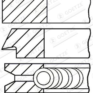 Set segmenti piston FIAT QUBO (225_) 1.4 (225AXA1A) benzina 73 cai GOETZE ENGINE 08-138900-00