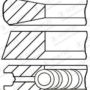 Set segmenti piston FIAT TIPO (160_) 1.9 TD (160.EL, 160.GL, 160.AQ, 160.EI, 160.AR) diesel 90 cai GOETZE ENGINE 08-783808-00