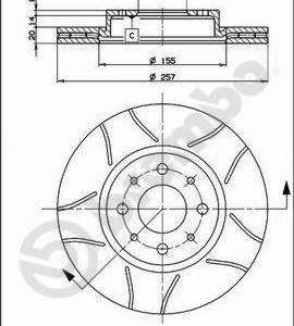 Disc frana FIAT TIPO (160_) 1.8 i.e. (160.AY) benzina 105 cai BREMBO 09.5870.75
