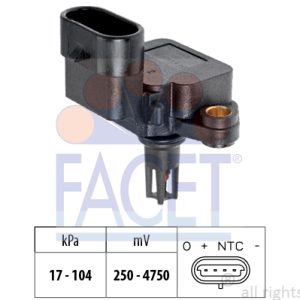 Senzor presiune aer FIAT PANDA Caseta/ Hatchback (169_) 1.2 Natural Power Benzina/Gaz metan (GNC) 60 cai FACET 10.3081