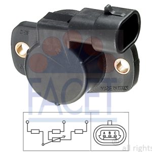 Senzor pozitie clapeta acceleratie FIAT PANDA VAN (312_, 519_) 0.9 4x4 (312CXG2B) benzina 86 cai FACET 10.5096