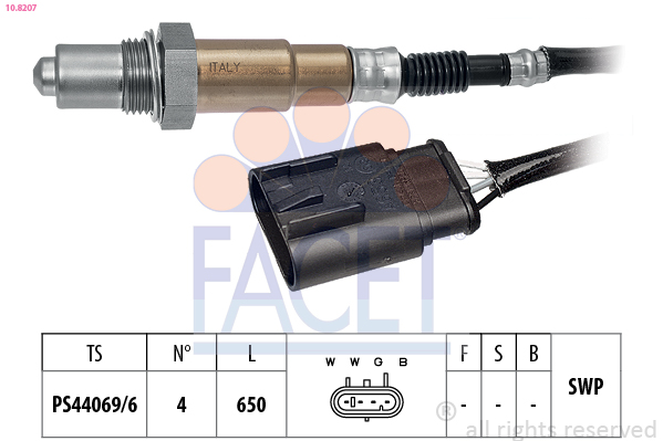Sonda Lambda FIAT 500 (312_) 0.9 (312AXH1A) benzina 65 cai FACET 10.8207