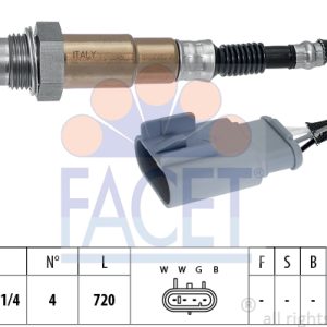 Sonda Lambda FIAT PANDA (312_, 319_) 1.2 LPG (312PXA1A) Benzina/Autogaz (GPL) 69 cai FACET 10.8208
