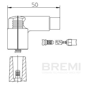 Manson cauciuc distribuitor FIAT FIORINO Autoutilitara/limuzina spatioasa (146_) 70 i.e. 1.4 benzina 67 cai BREMI 10206VW1