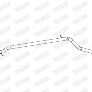 Racord evacuare FIAT PANDA VAN (312_, 519_) 1.2 (312CXA1A, 312DXA1A) benzina 69 cai WALKER 10861