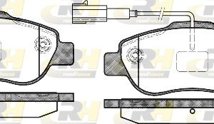 Placute frana FIAT PANDA Caseta/ Hatchback (169_) 1.2 4x4 benzina 60 cai ROADHOUSE 21100.11