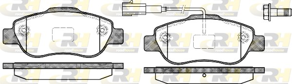 Placute frana FIAT FIORINO Autoutilitara/limuzina spatioasa (225_) 1.3 D Multijet (225BXD1A, 225BXB1A, 225BXB11) diesel 75 cai ROADHOUSE 21100.11
